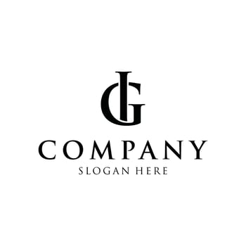 Alphabet letters GI Modern logo design minimalist, Unique modern creative minimal logo design vector