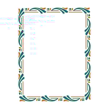 abstract frame with repeating patterns and unique colors vector