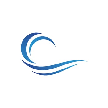 Water wave icon vector