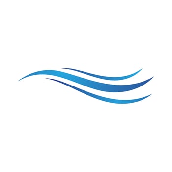 Water wave icon vector