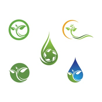 water drop Logo Template vector