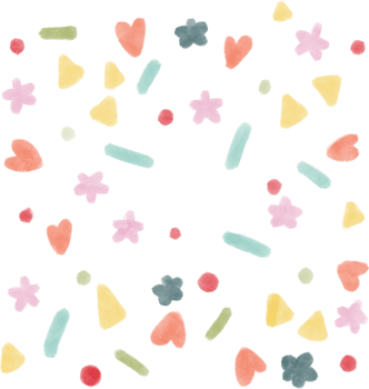 Gouache illustration pastel abstract confetti minimal cute style doodle wallpaper png