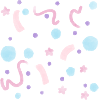 Gouache illustration pastel abstract confetti minimal cute style doodle wallpaper png