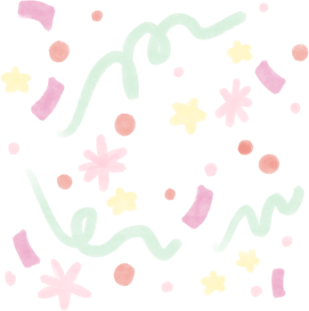 Gouache illustration pastel abstract confetti minimal cute style doodle wallpaper png