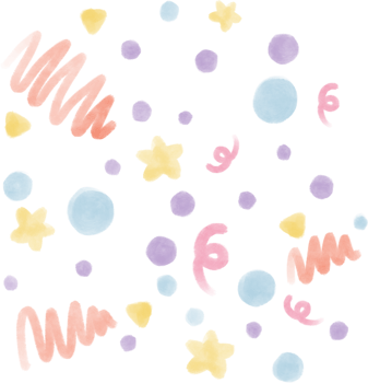 Gouache illustration pastel abstract confetti minimal cute style doodle wallpaper png