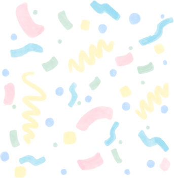 Gouache illustration pastel abstract confetti minimal cute style doodle wallpaper png