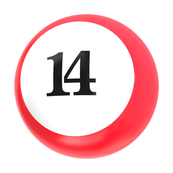 number ball 3d render png