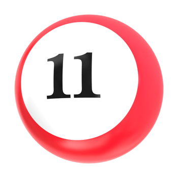 number ball 3d render png
