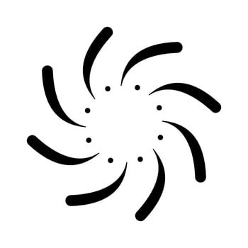 fireworks icon, happy new year vector, isolated on white background with black fill style. vector