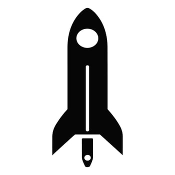 A Rocket Silhouette vector free