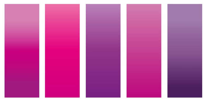 Set of gradients bright, smooth, pastel gradient colors designs for devices, computers and modern smartphone screen backgrounds. Vector illustration.