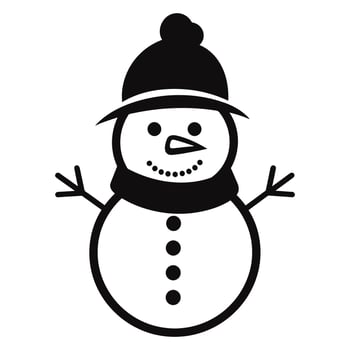 A Snowman Vector illustration free