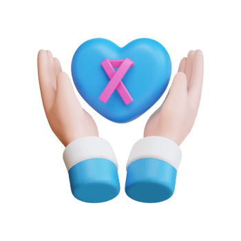 3d icon cancer care illustration rendering png