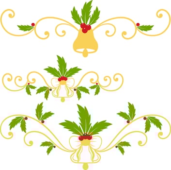 Set vector christmas ornament illustration