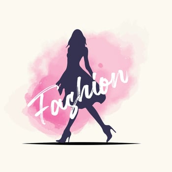 beauty woman fashion logo boutique abstract design vector icon illustration