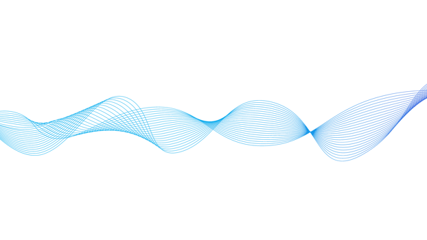 Abstract blue swirl line on transparent background png