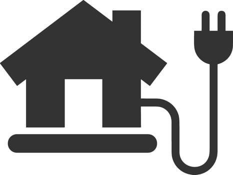 Home homepage icon symbol vector image. Illustration of the house real estate graphic property design image