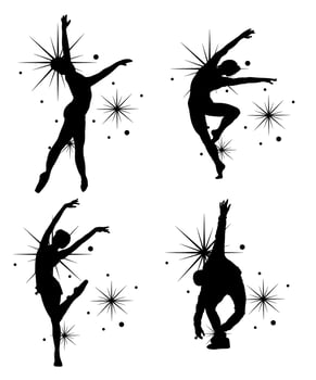 Ballerina dancer vector