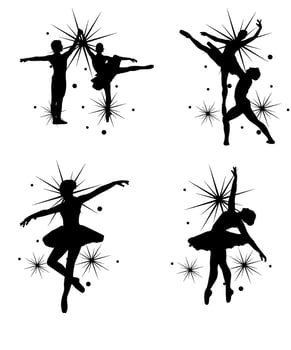 Ballerina dancer vector