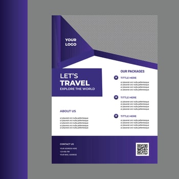 Editable Flyer Template vector