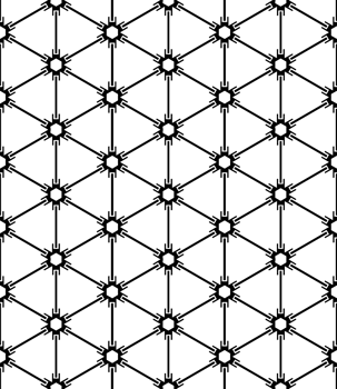 Black seamless abstract pattern. Overlay for background and backdrop. Ornamental design. PNG graphic illustration with transparent background.