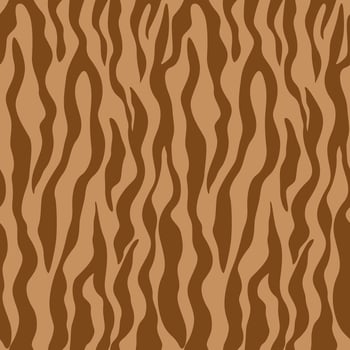 Abstract seamless pattern animal prints tiger flat style. stripes repeating background vector