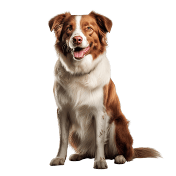 AI generated Dog standing clip art png