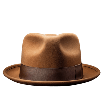 AI generated Fedora hat for man clip art png