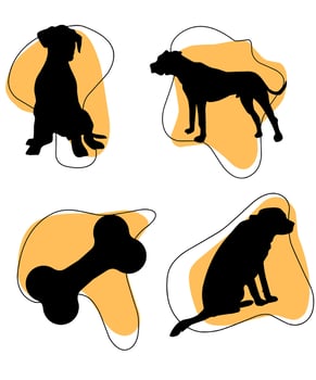 Vector Dog Silhouettes