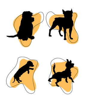 Vector Dog Silhouettes