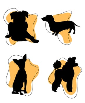 Vector Dog Silhouettes