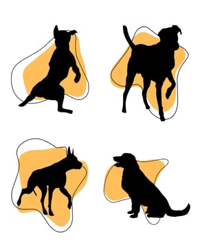 Vector Dog Silhouettes