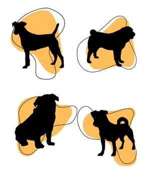 Vector Dog Silhouettes