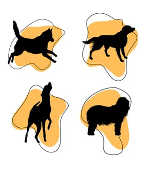 Vector Dog Silhouettes