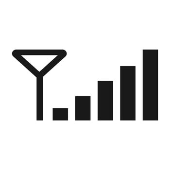 cellular signal icon vector