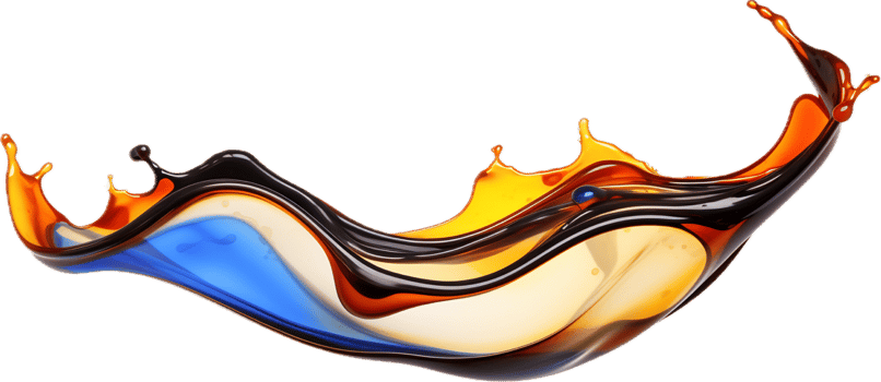 AI generated oil spill drop png