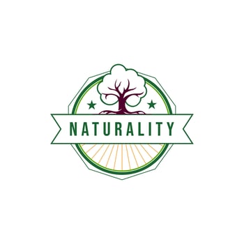 Abstract Tree of life logo icons set. Botanic plant nature symbols. vector