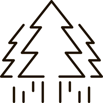 forest tree line icon illustration png