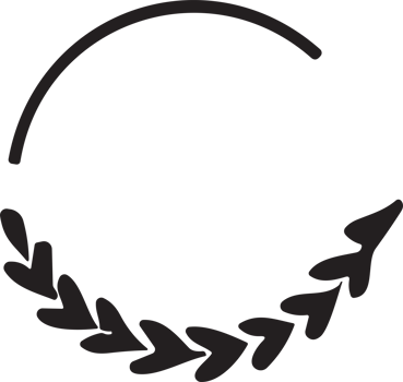 Hand drawn floral wreath logo for decoration png