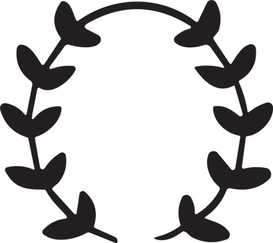 Hand drawn floral wreath logo for decoration png