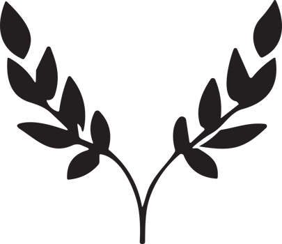Flower or leaf logo in a minimalist style for decoration png