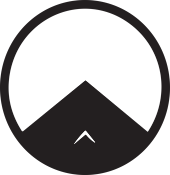 Mountain logo in tourism concept in minimal style for decoration png