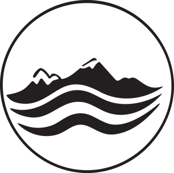 Mountain logo in tourism concept in minimal style for decoration png