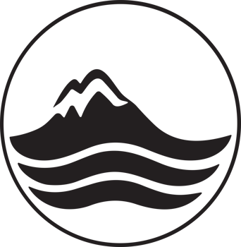 Mountain logo in tourism concept in minimal style for decoration png