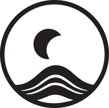 Sea or wave logo in a minimalist style for decoration png