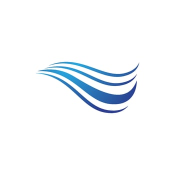 Water wave icon vector