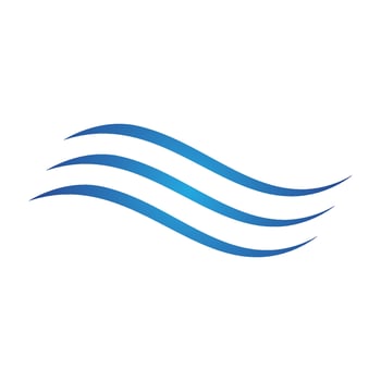 Water wave icon vector