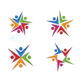 Community, network and social icon vector