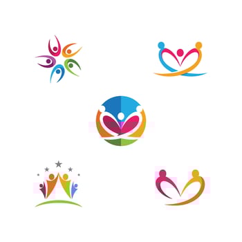 Community, network and social icon vector