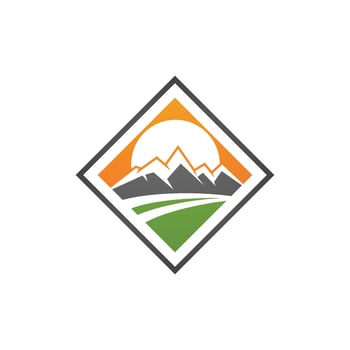 Mountain icon Logo vector